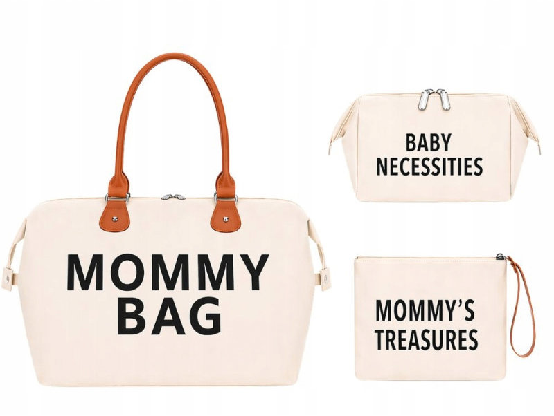 Verk 27814 Taška pro maminku Mommy bag, sada 3 ks, béžová