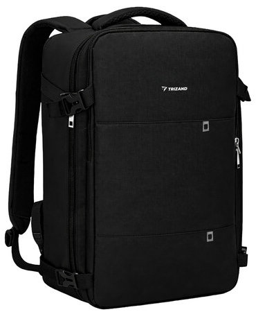 Trizand 27615 Cestovní batoh 42 × 32 × 40 cm, USB, černý