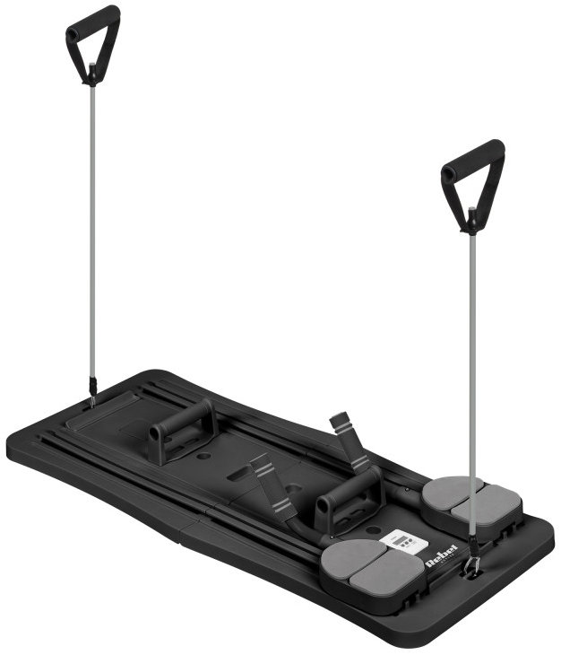 Rebel RBA-3069 Multifunkční pilates cvičící deska s expandéry 9v1, černá