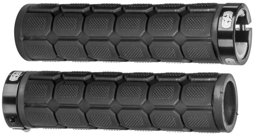 OXFORD gripy LOCK-ON so skrutkovacími objímkami a väčšou hr. úchopu, (čierne, dĺžka 130 mm, 1 pár)