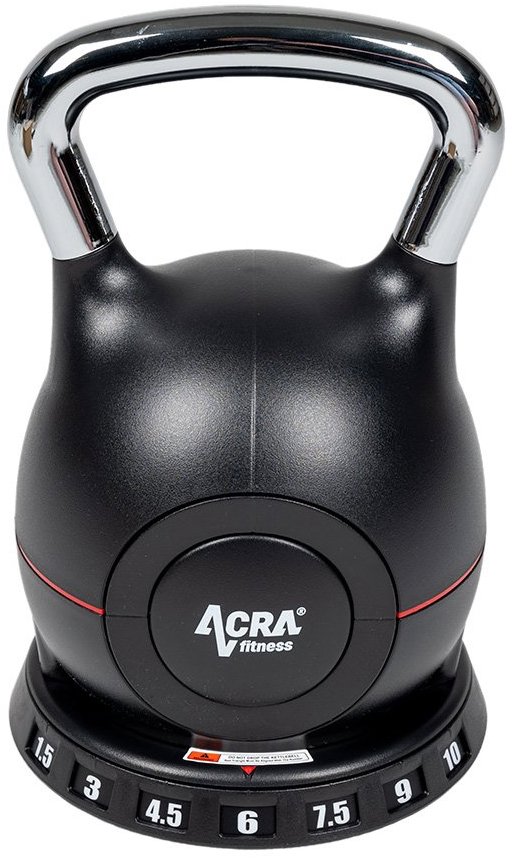 Acra Kettlebell novej generácie 7 v 1 – nastaviteľný, 1,5 – 10 kg