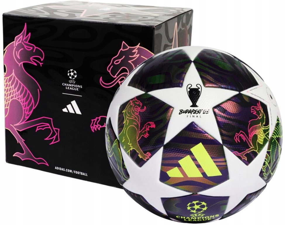Adidas UCL Final League Box, fialová, veľkosť 5