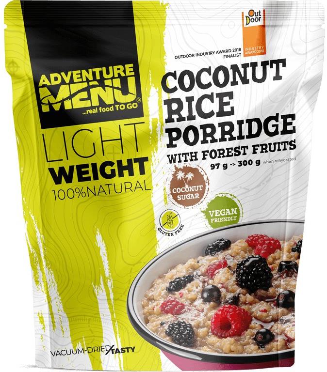 Adventure Menu Lightweight – Rýžovo-kokosová kaša s lesným ovocím