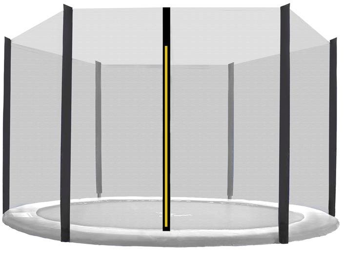 Aga Ochranná sieť 250 cm na 6 tyčí Black net/Black