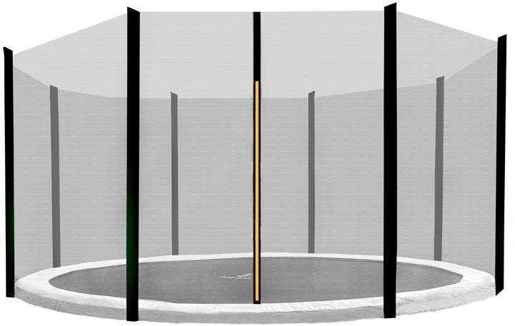Aga Ochranná sieť 366 cm na 8 tyčí Black net/Black
