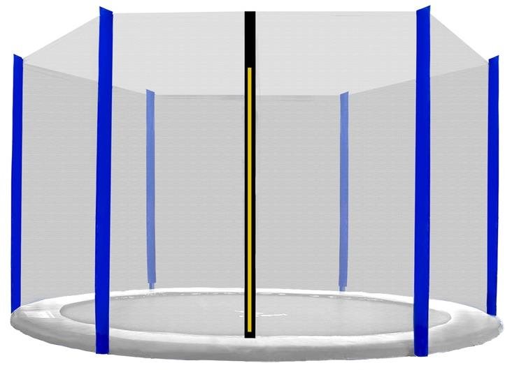 Aga Ochranná sieť 305 cm na 6 tyčí Black net/Blue