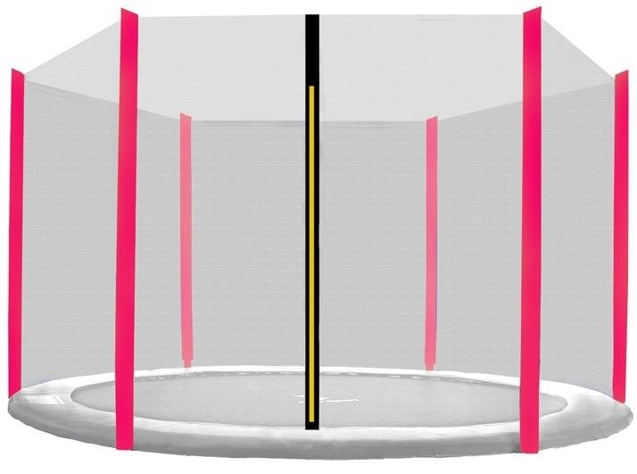 Aga Ochranná sieť 250 cm na 6 tyčí Black net/Pink