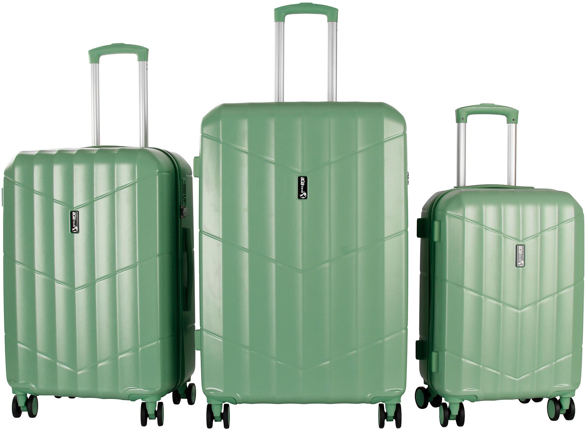 Aga Travel Sada cestovných kufrov MR4669 Zelená