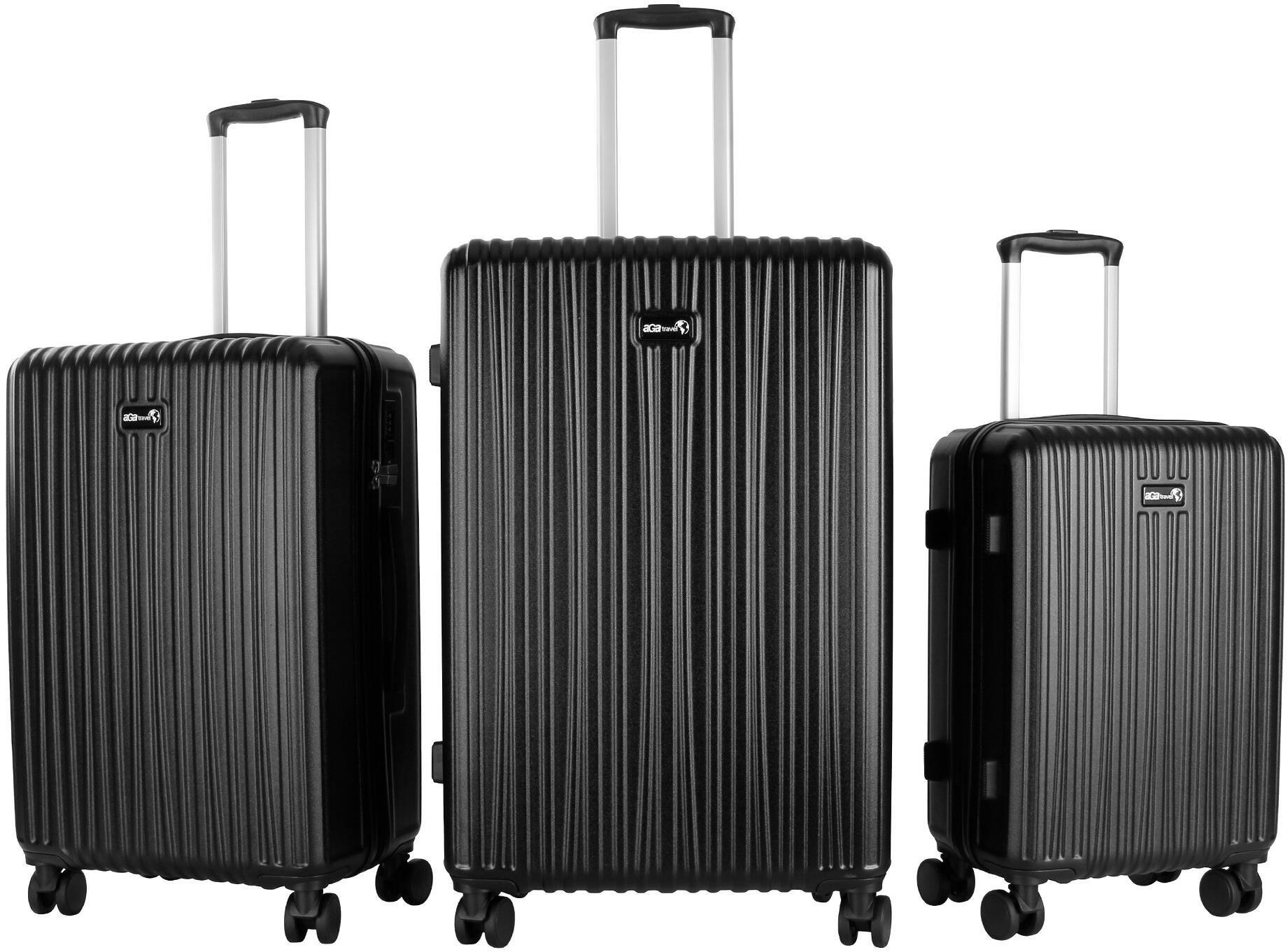 Aga Travel Sada cestovných kufrov MR4667 čierna