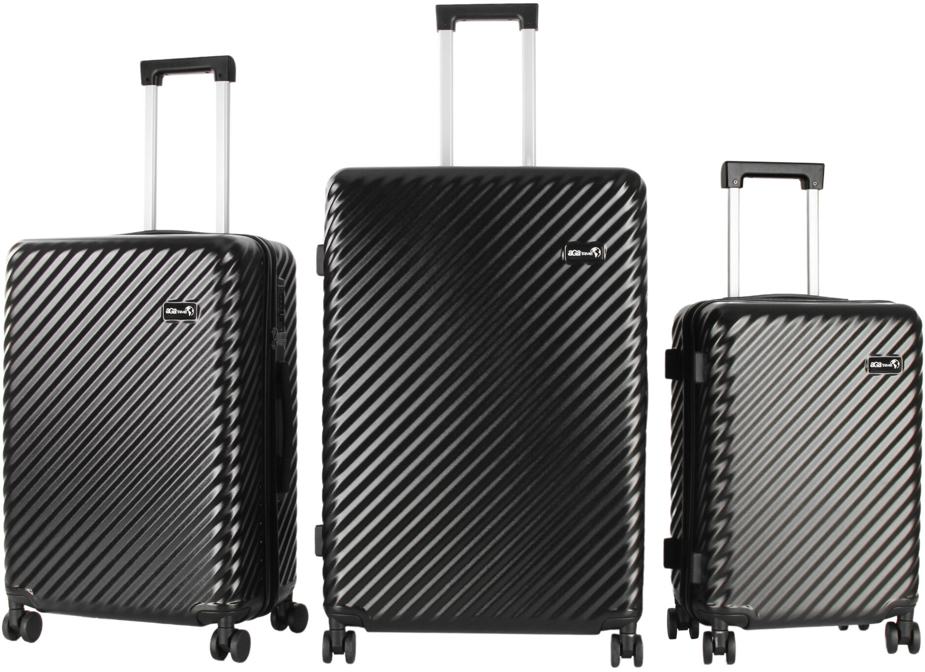 Aga Travel Sada cestovných kufrov MR4672 Čierna
