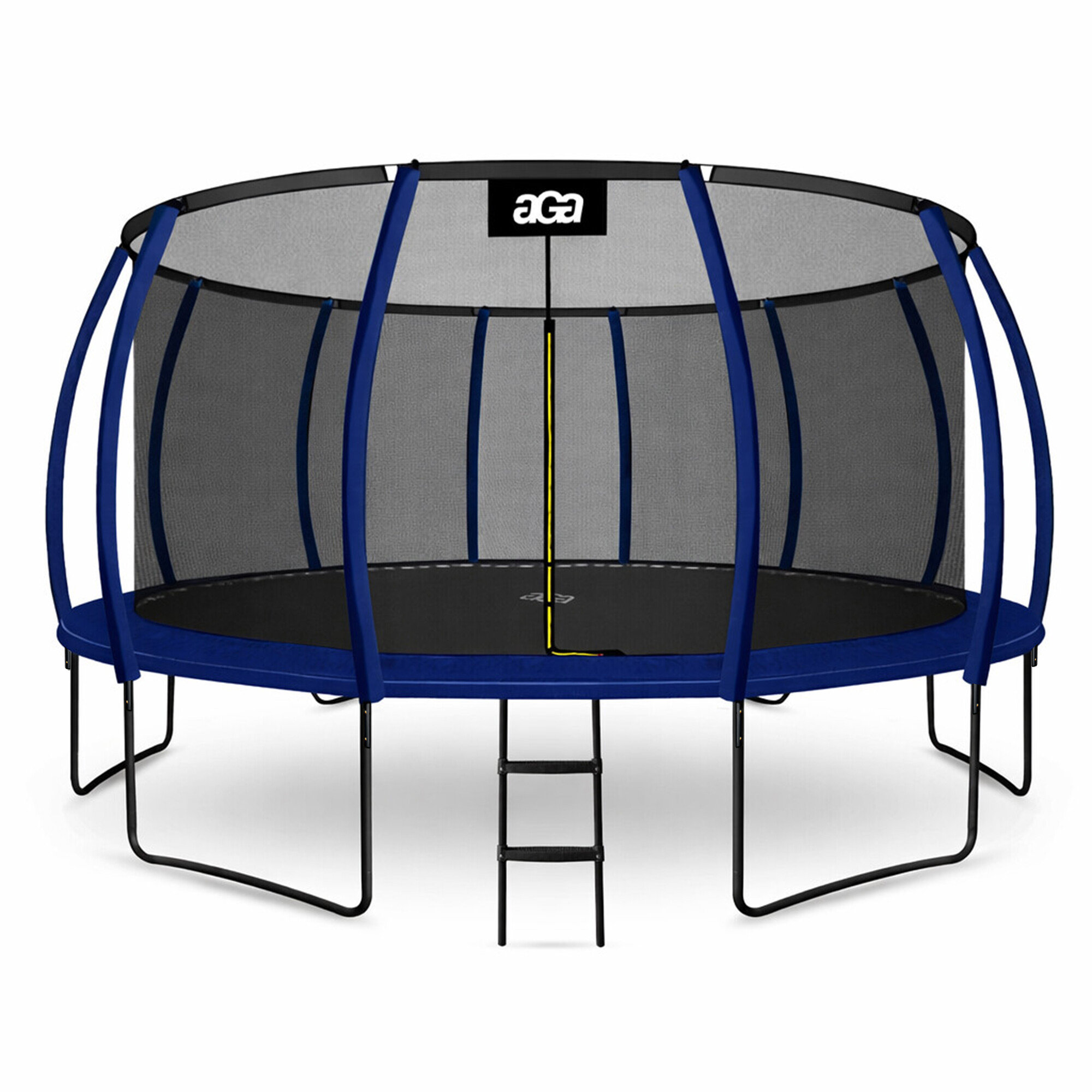 Aga SPORT EXCLUSIVE Trampolína 500 cm tmavě modrá + ochranná síť + žebřík