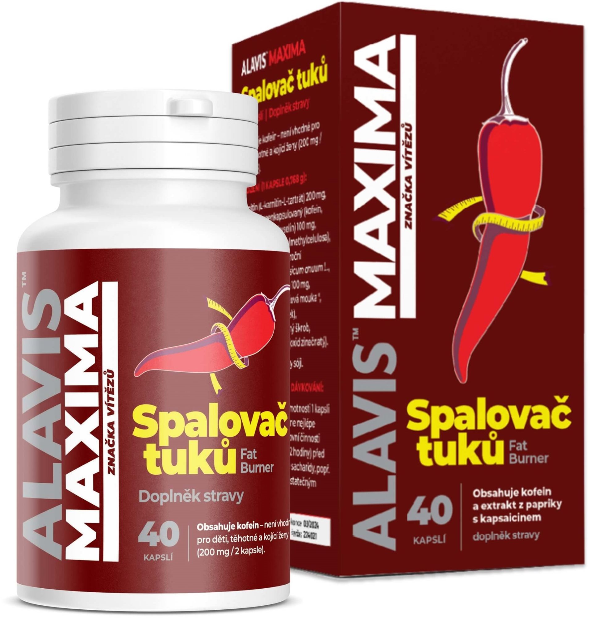 ALAVIS MAXIMA Spaľovač tukov 40 kapsúl