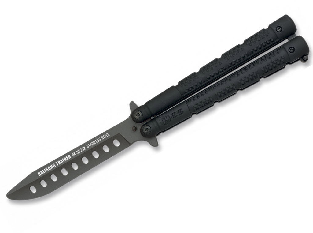 Albainox Tréningový vejárový nôž K25 čierny