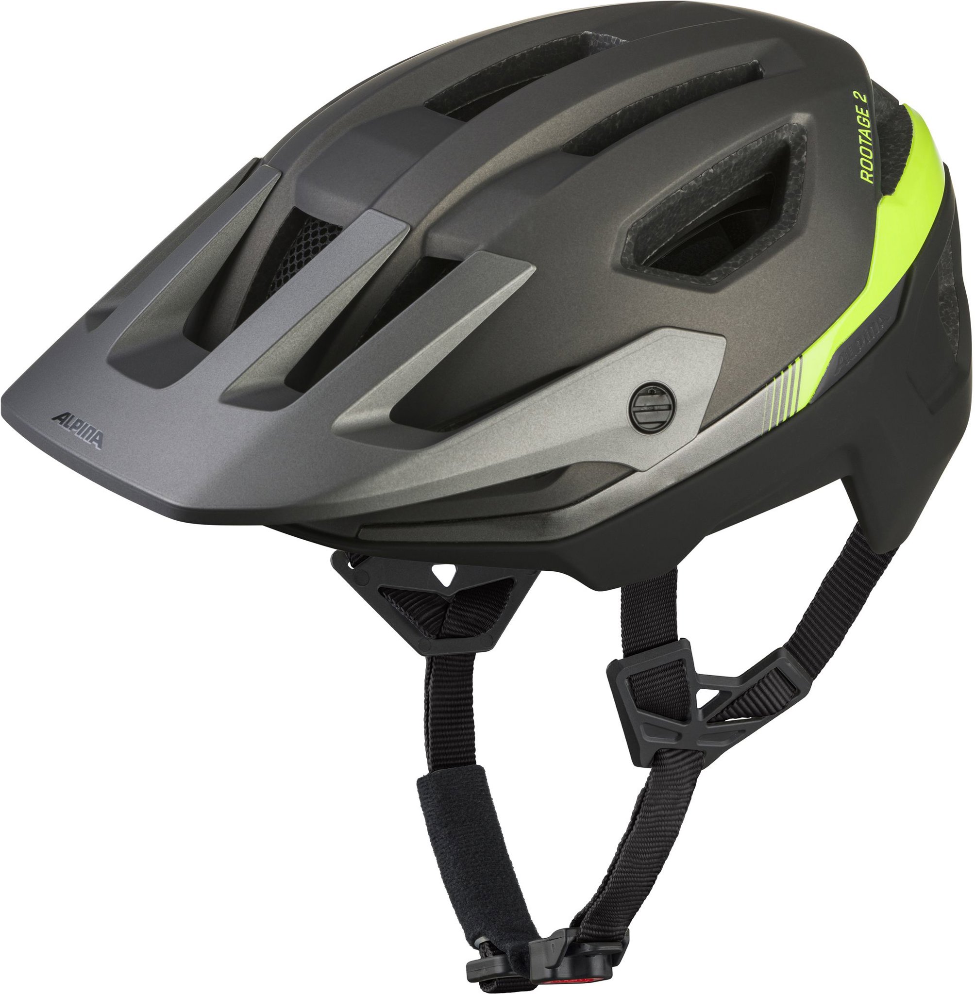 Alpina Rootage 2 MIPS gun black neon L