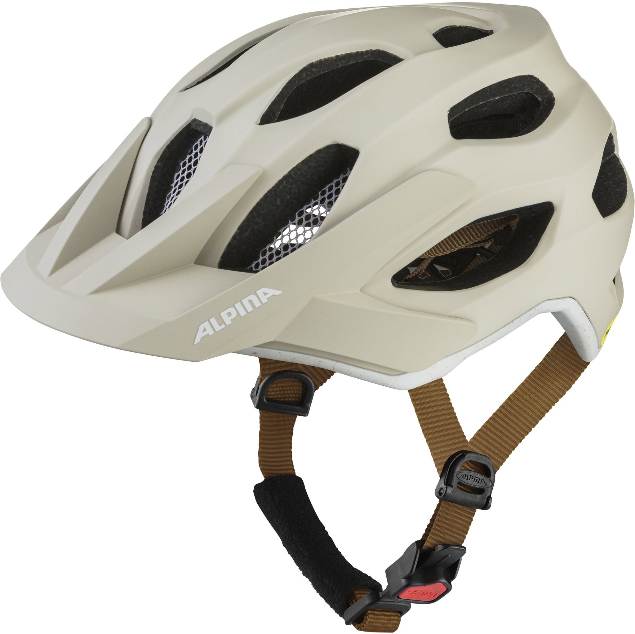 Alpina Apax MIPS sand white matt L