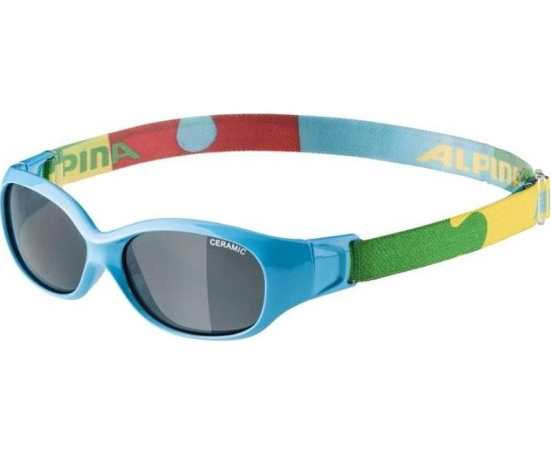 Alpina Sports Flexxy Kids cyan-puzzle gloss