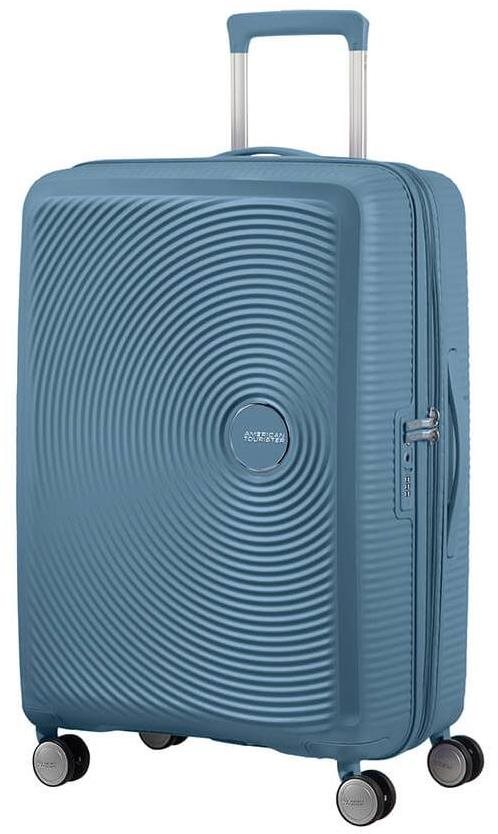 American Tourister Soundbox Spinner 67 EXP Stone Blue