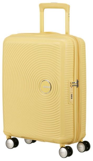 American Tourister Soundbox Spinner 55 EXP Pastel Yellow