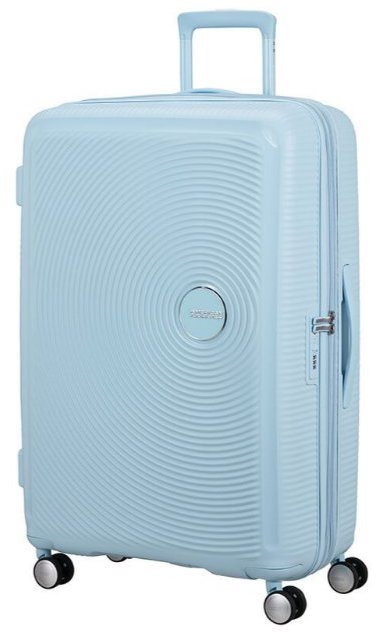 American Tourister Soundbox Spinner 77 EXP Pastel Blue