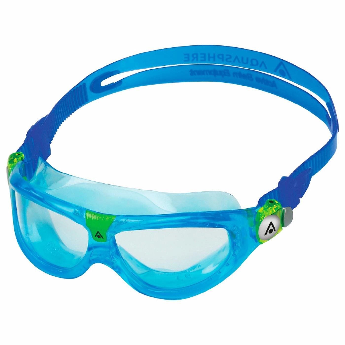 Aqua Sphere Detské plavecké okuliare SEAL KID 2 XB NEW číre sklá, aqua/modrá