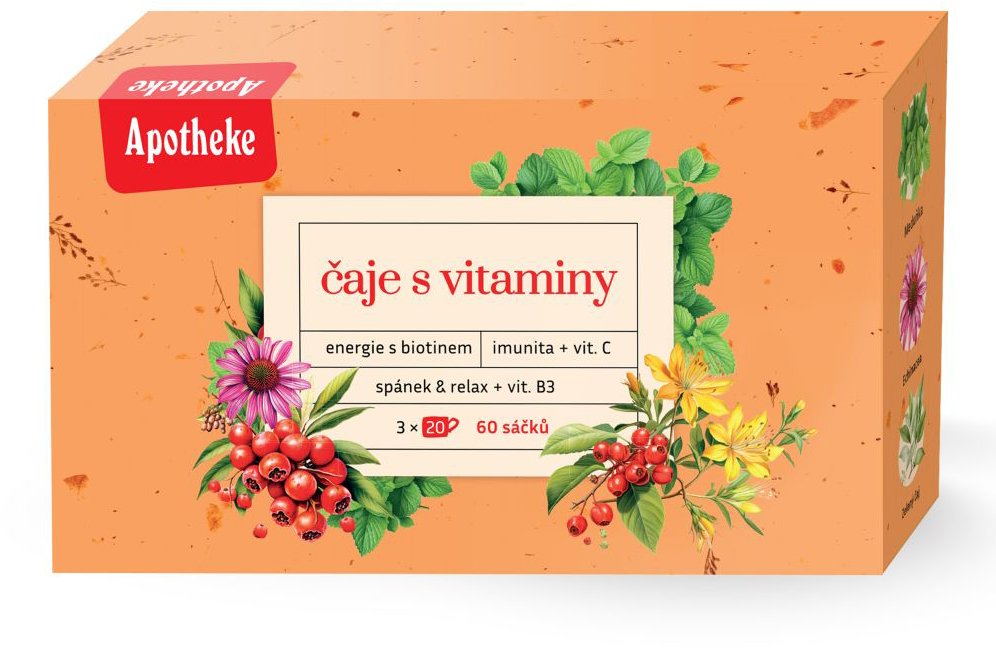 Apotheke Kolekcia Čaje s vitamínmi 60× 1,5 g