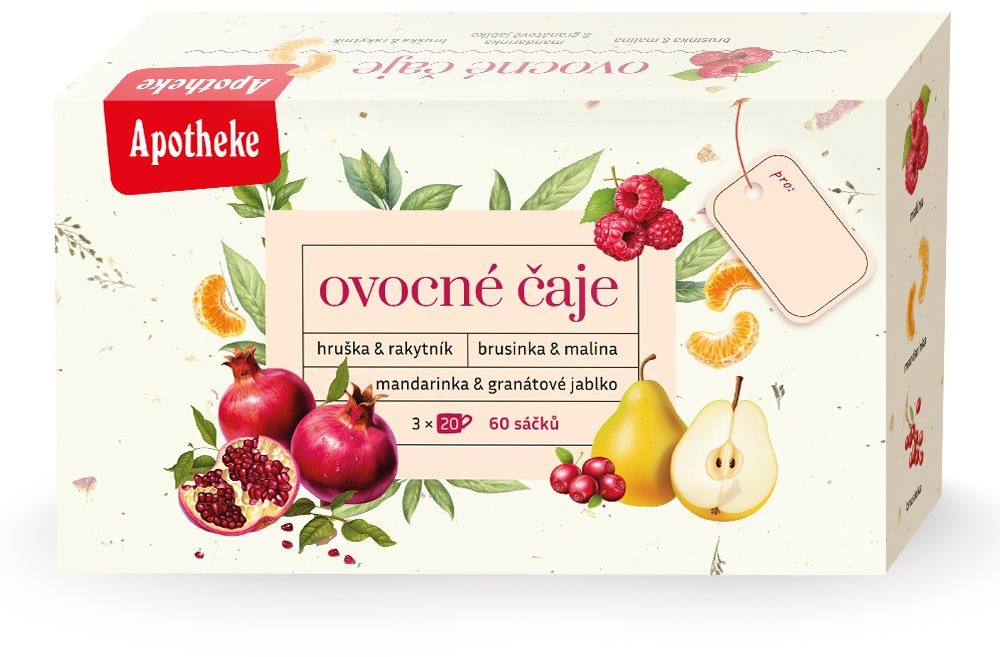 Apotheke Kolekcia Ovocných čajov 60× 2 g