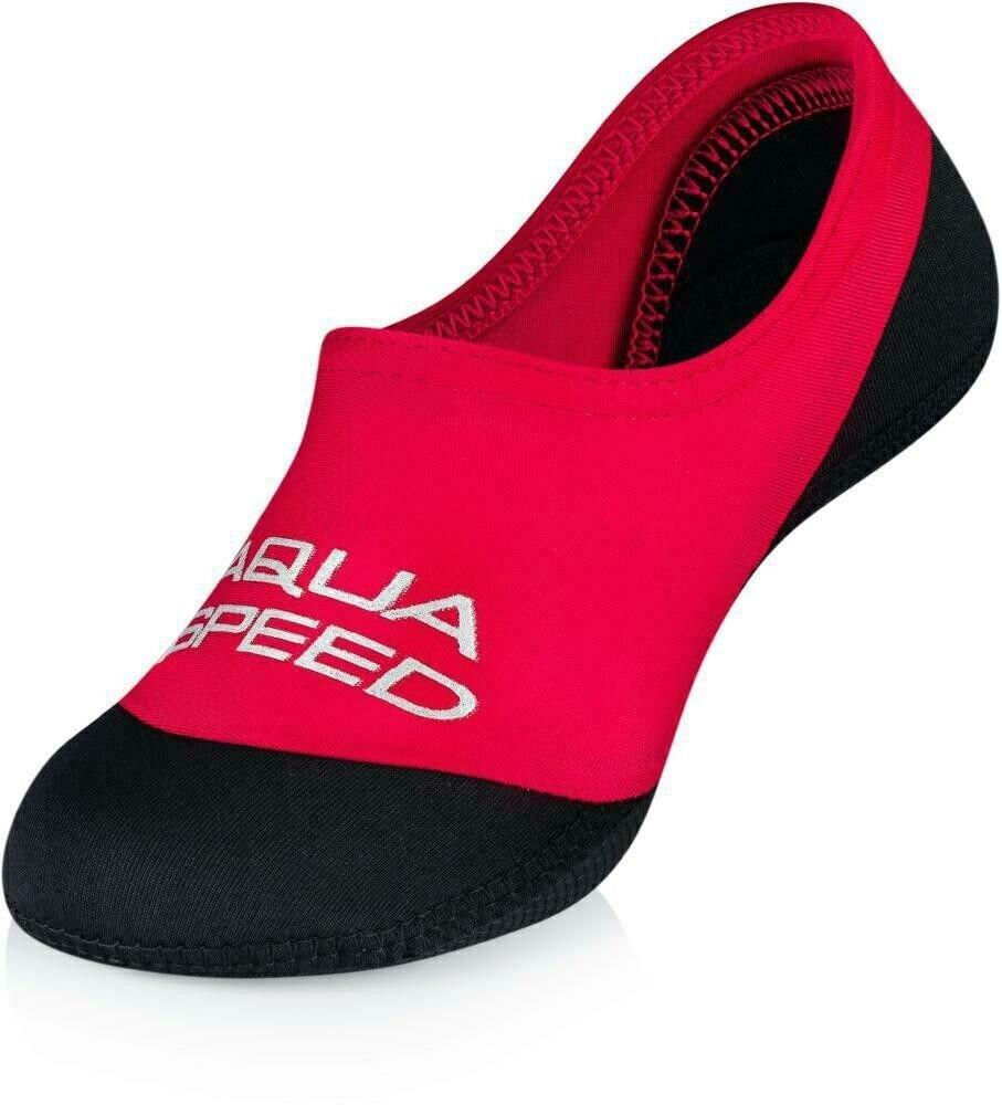 Aqua-Speed Multipack 2 páry Neo detské neoprénové ponožky červené 22/23
