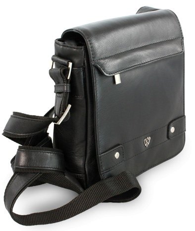 Arwel černá kožená taška přes rameno / crossbag Callum