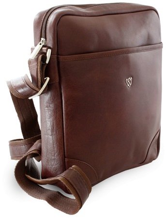 Arwel hnědá kožená taška / crossbag Semell
