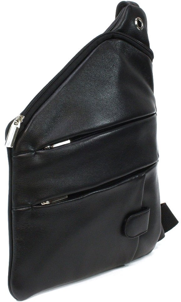 Arwel černý kožený crossbag Udder