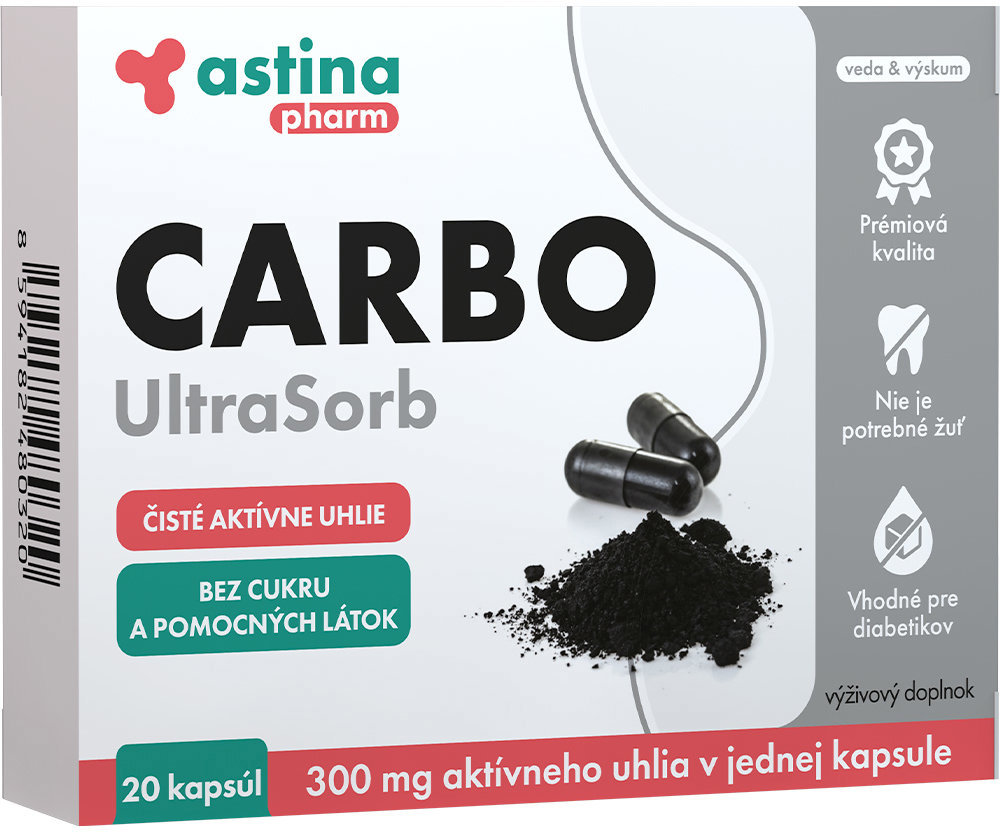 Astina Pharm CARBO UltraSorb 300 mg 20 kapsúl