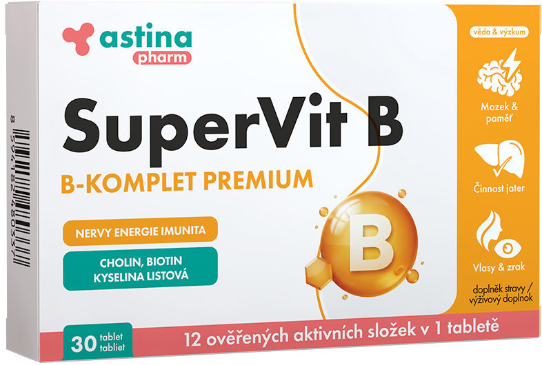 Astina Pharm Supervit B-komplet Premium 30 tabliet