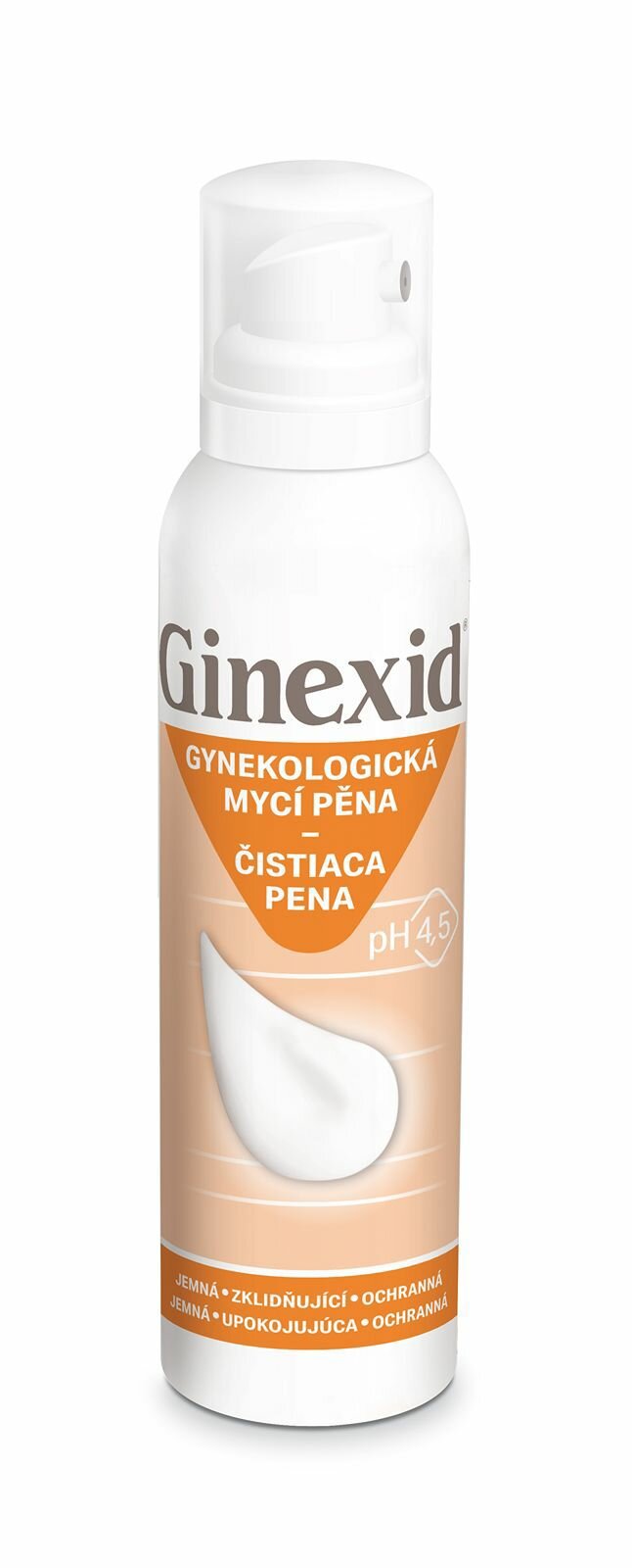Ginexid Gynekologická čistiaca pena 150 ml