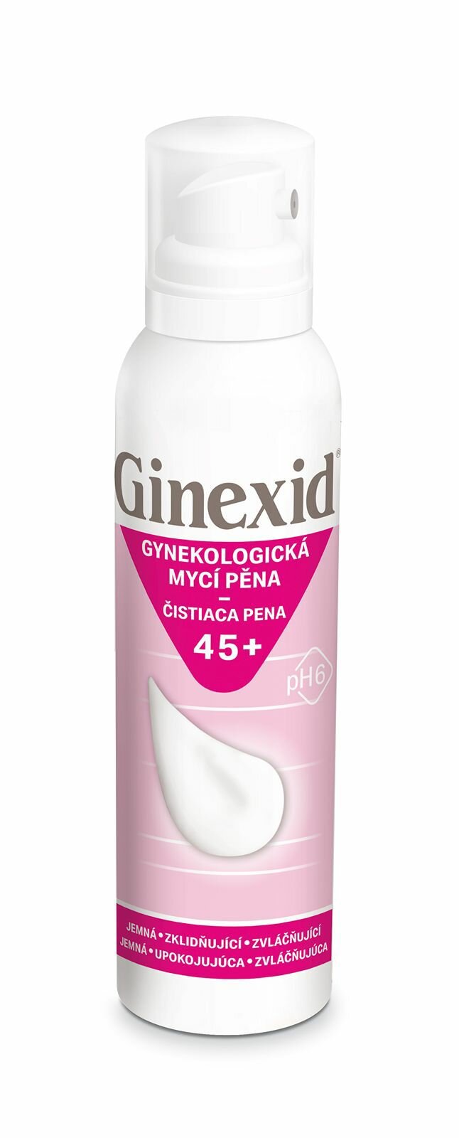 GINEXID Gynekologická umývacia pena 45 + 150 ml