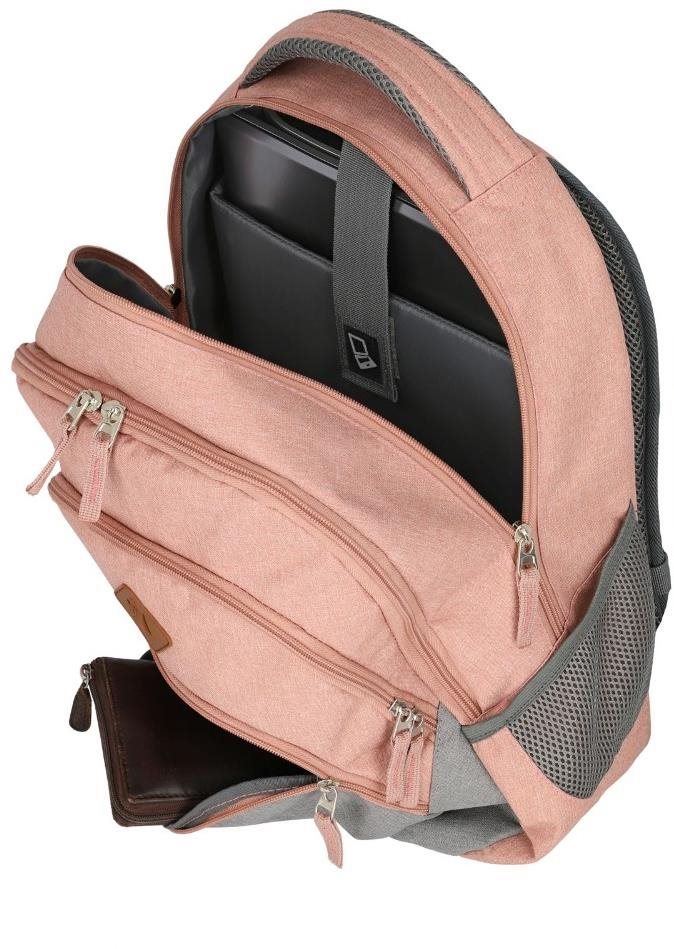 Travelite Basics Backpack Melange Rose/grey