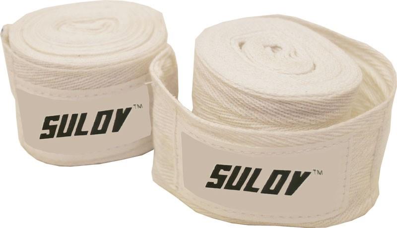 Sulov boxerské bandáže nylon 4 m, 2 ks, bílá
