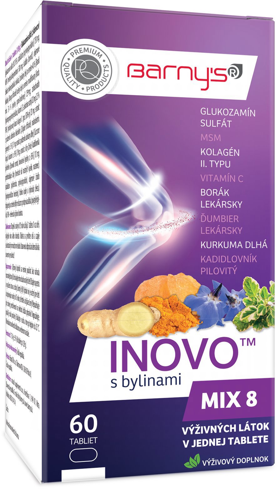 Barnys Inovo s bylinami MIX8 60 tabliet