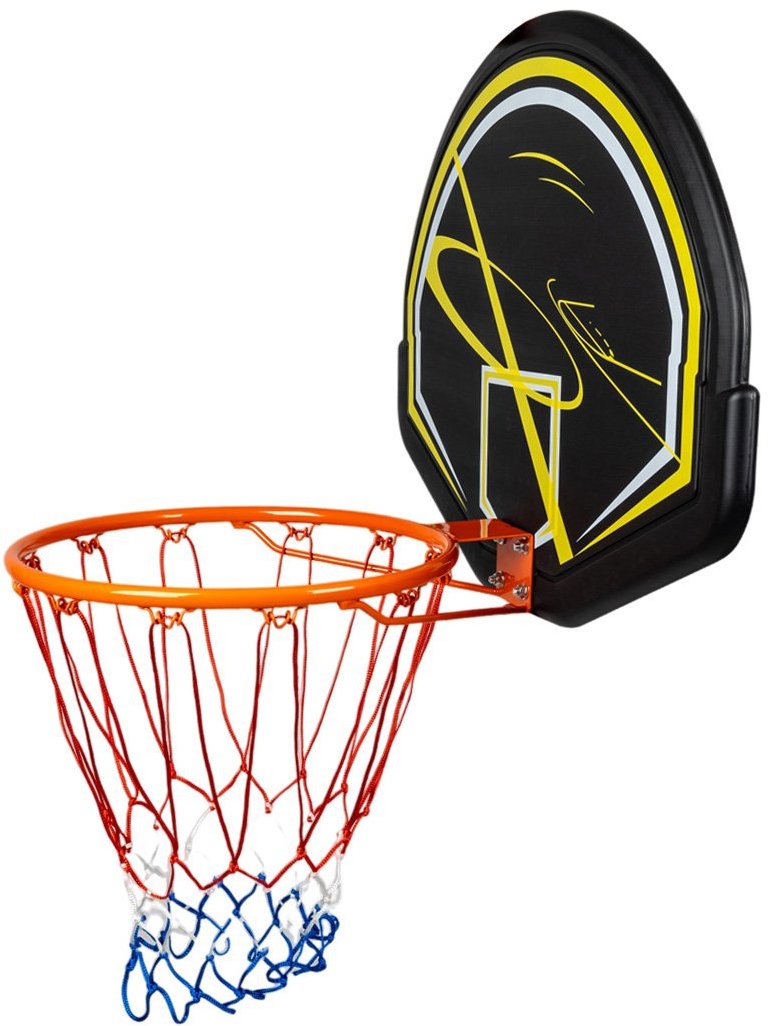 Acra Basketbalový kôš s doskou a so sieťou, 80 × 56 cm