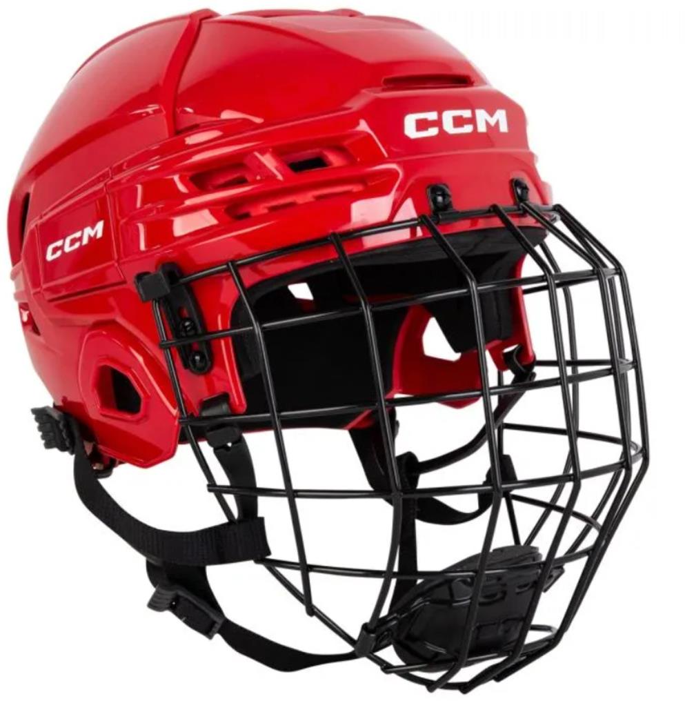 CCM Tacks 70 Combo SR Senior, 58 – 62 cm, L, červená