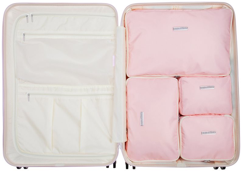 Suitsuit, sada obalov Perfect Packing system, veľ. L, Pink Dust