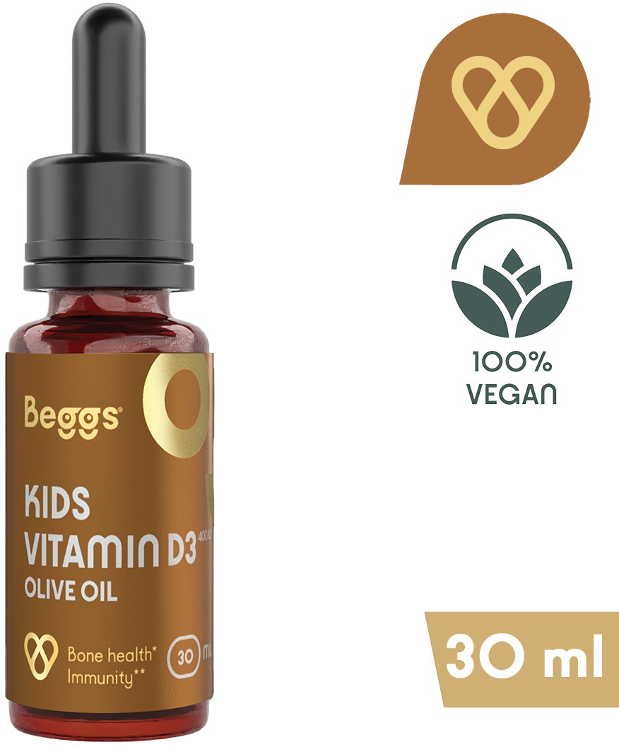 Beggs Kids Vitamín D3 400 IU BIO Olive Oil, 30 ml