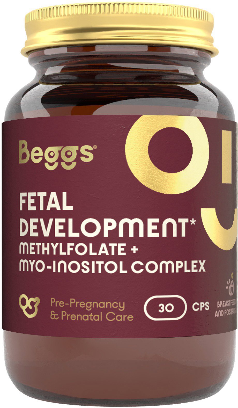 Beggs Methylfolate + myo-inozitol COMPLEX, 30 kapsúl