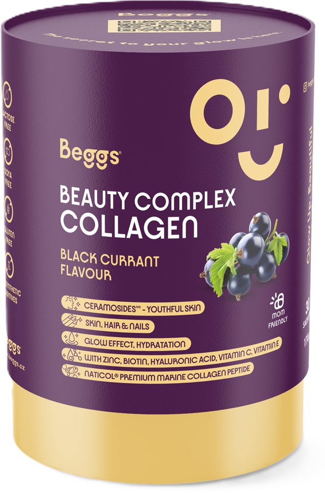 Beggs Beauty and Glow collagen Blackcurrant 30 × 5,8 g