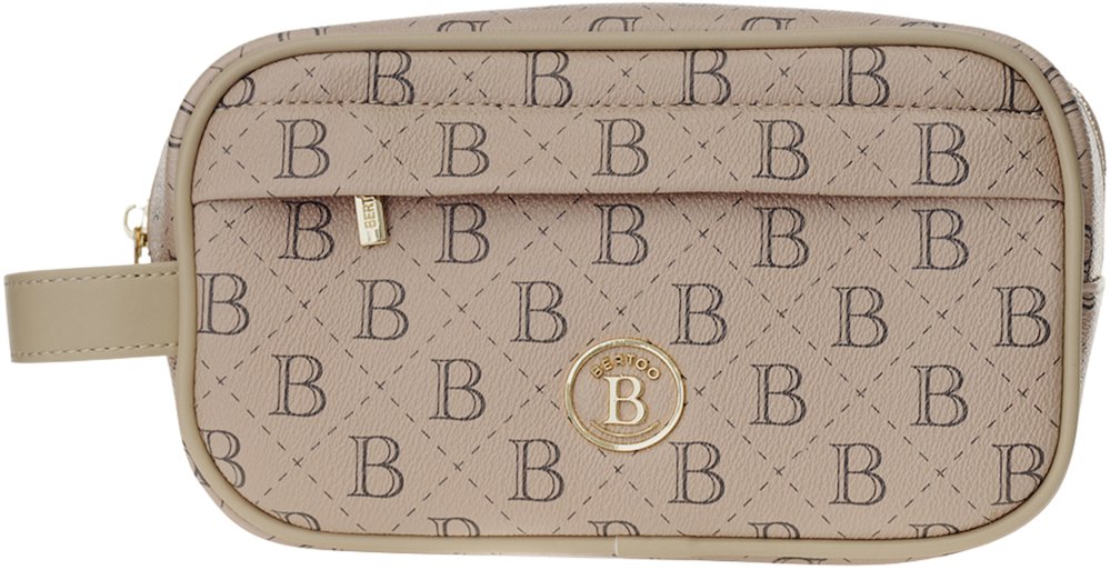 BERTOO Kozmetická taška Nicola beige logo