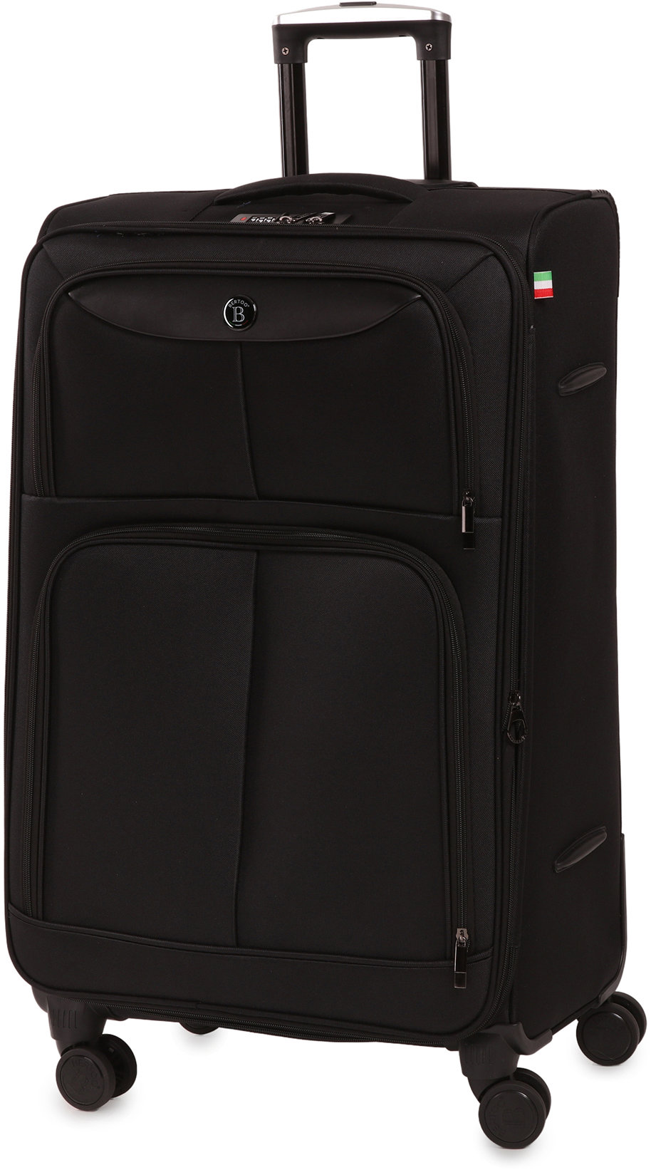 BERTOO Cestovný kufor Bolzano, čierny 105 – 127 l