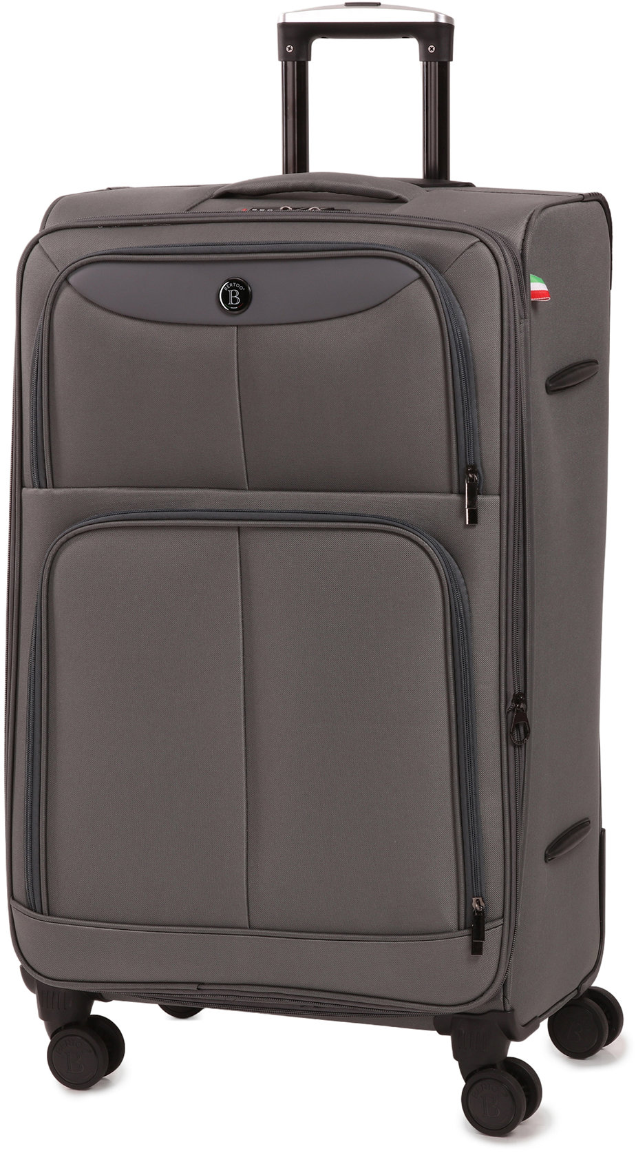 BERTOO Cestovný kufor Bolzano, sivý 105 – 127 l