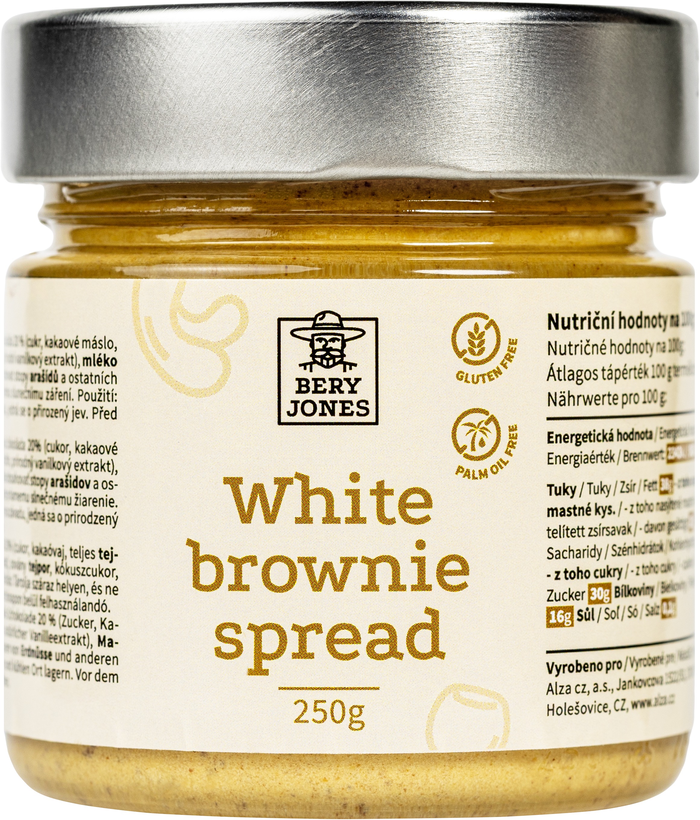 Bery Jones White Brownie spread 250 g