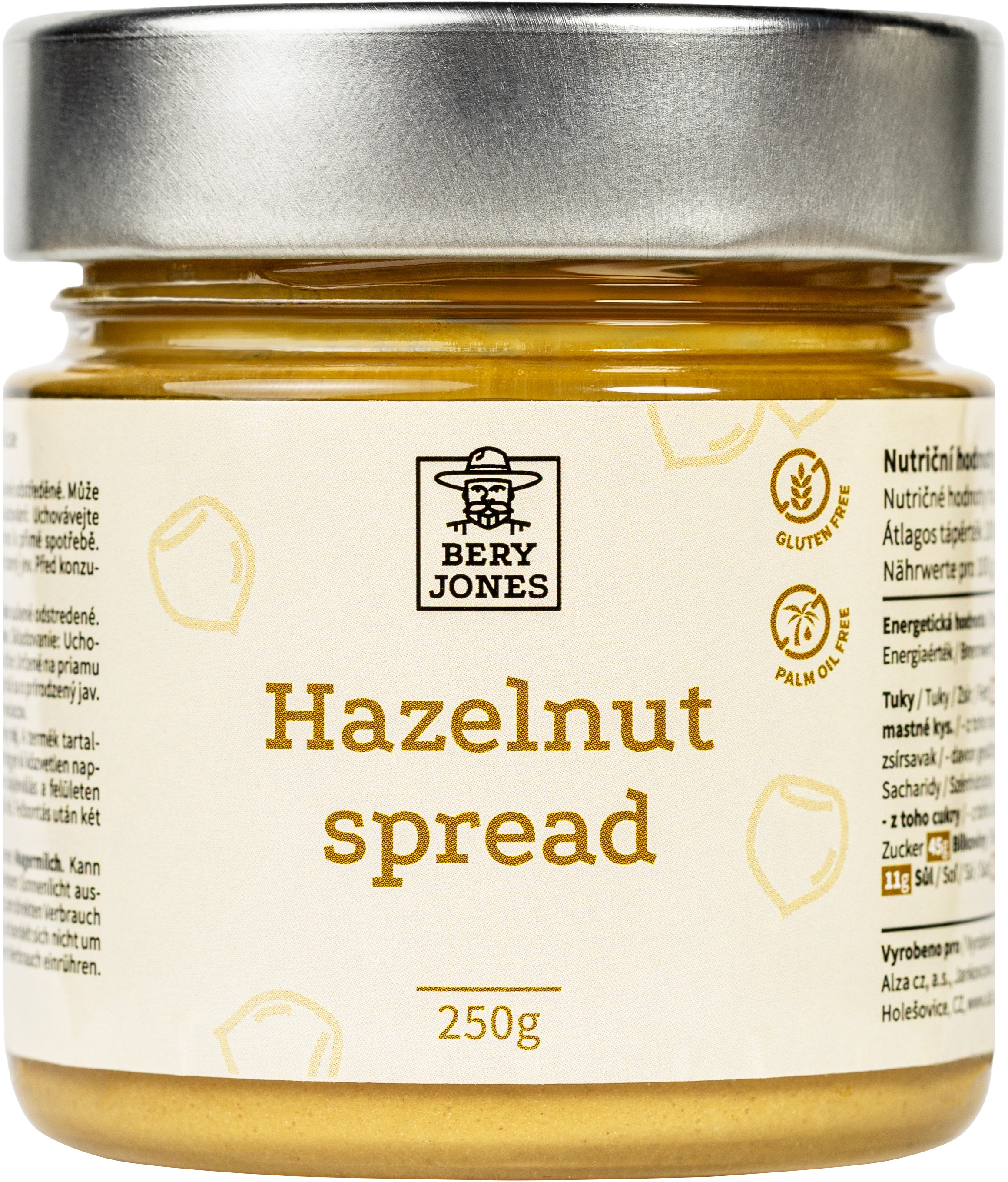 Bery Jones Hazelnut spread 250 g