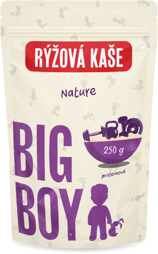BIG BOY Ryžová proteínová kaša Nature 250 g