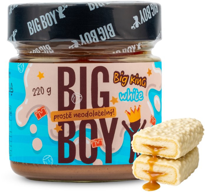 BIG BOY Big King White – Krém s lieskovými orechmi a mliekom 220 g
